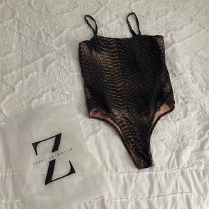 Azzul Swimwear Snakeskin Swimsuit